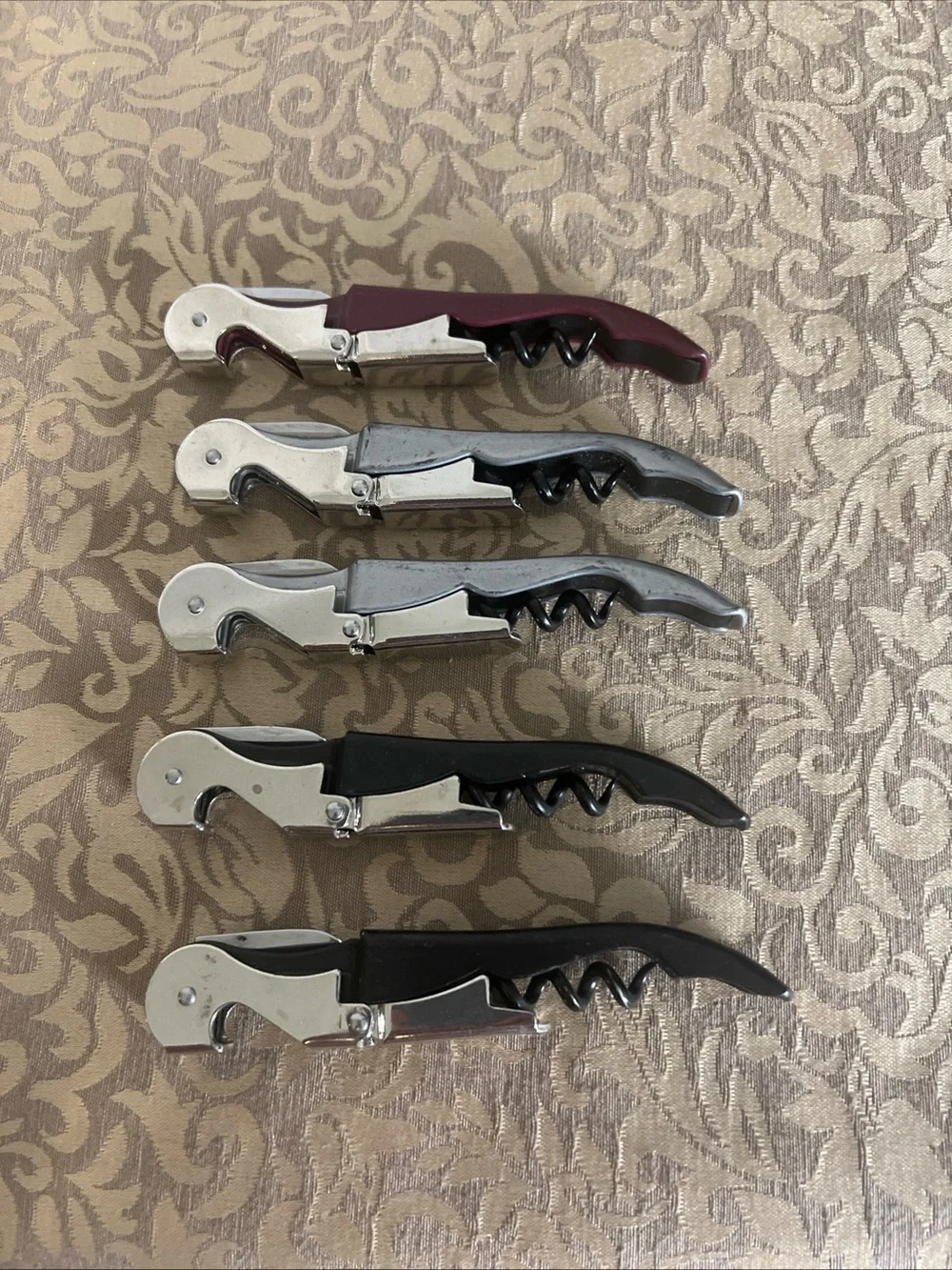 5PackTrader Joe’s Waiter’s Friend Corkscrew Stainless St w/Foil Cutter Wine Keys